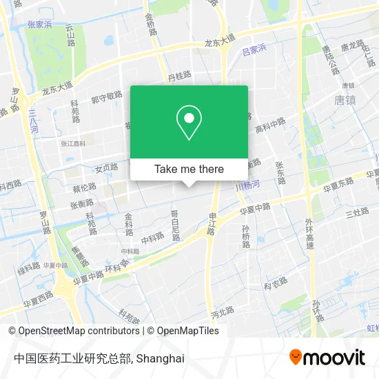 中国医药工业研究总部 map