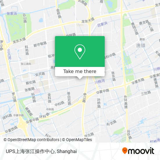 UPS上海张江操作中心 map