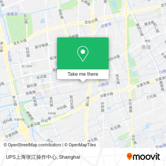 UPS上海张江操作中心 map