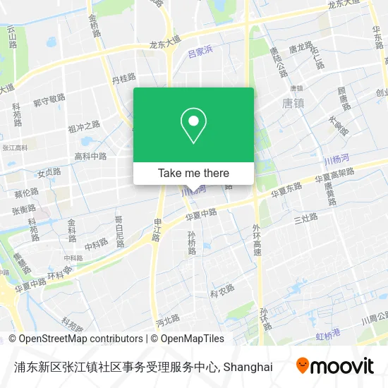 浦东新区张江镇社区事务受理服务中心 map