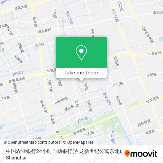 中国农业银行24小时自助银行(界龙新世纪公寓东北) map