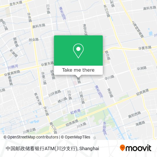 中国邮政储蓄银行ATM(川沙支行) map