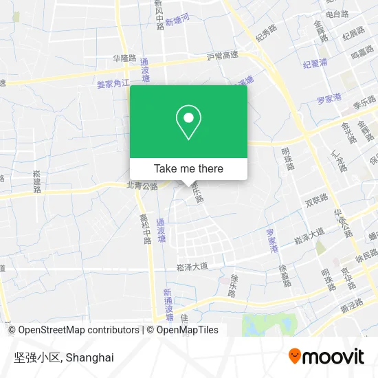 坚强小区 map