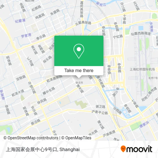 上海国家会展中心9号口 map