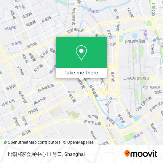上海国家会展中心11号口 map