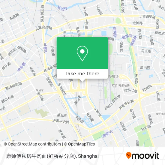 康师傅私房牛肉面(虹桥站分店) map