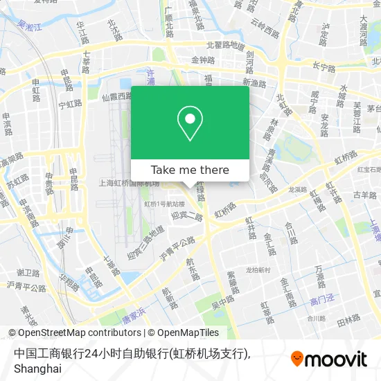 中国工商银行24小时自助银行(虹桥机场支行) map