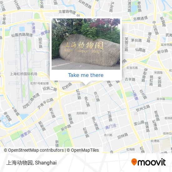 上海动物园 map