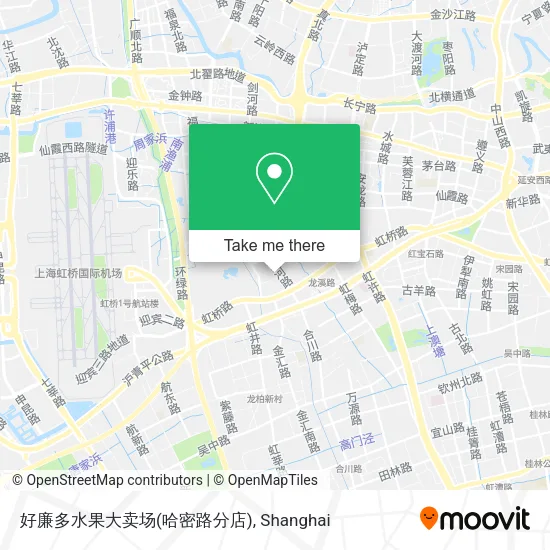 好廉多水果大卖场(哈密路分店) map
