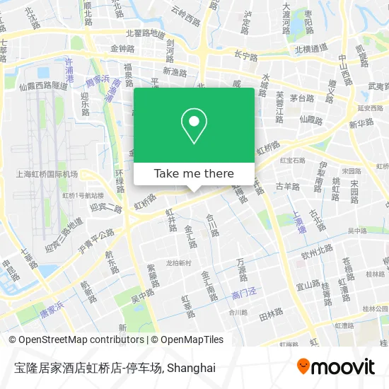 宝隆居家酒店虹桥店-停车场 map