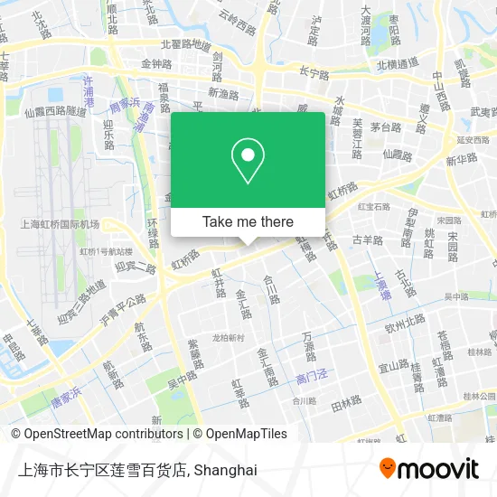 上海市长宁区莲雪百货店 map