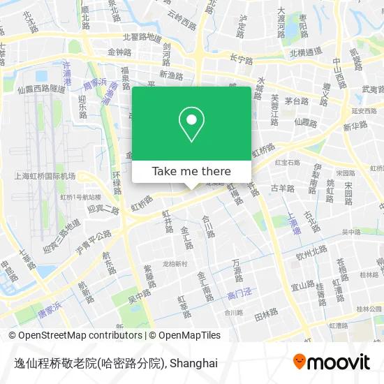 逸仙程桥敬老院(哈密路分院) map