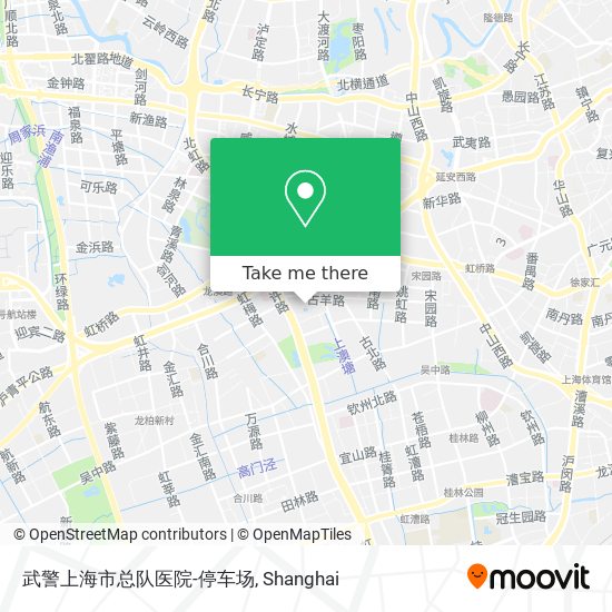 武警上海市总队医院-停车场 map