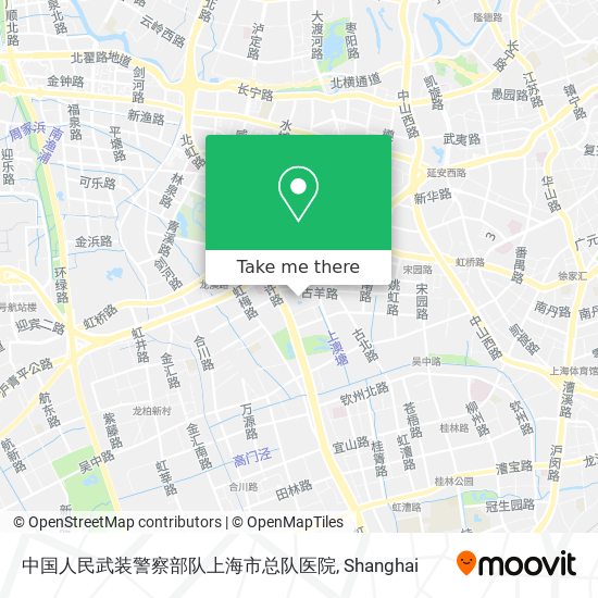 中国人民武装警察部队上海市总队医院 map