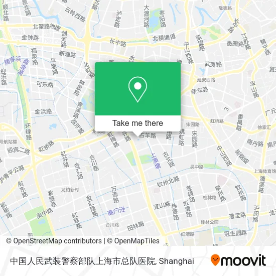 中国人民武装警察部队上海市总队医院 map