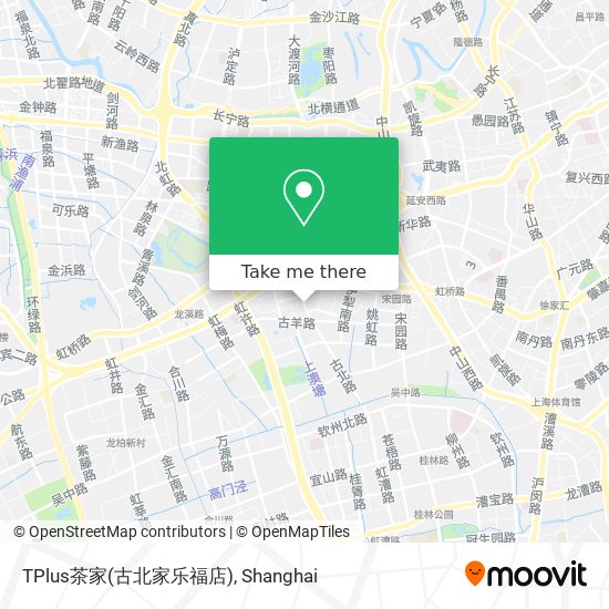 TPlus茶家(古北家乐福店) map
