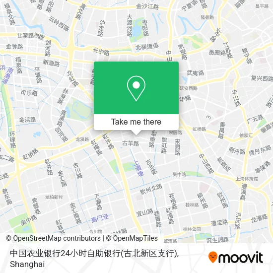 中国农业银行24小时自助银行(古北新区支行) map
