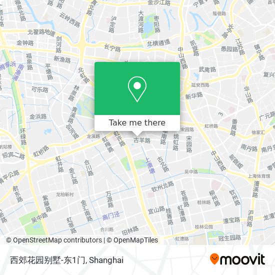 西郊花园别墅-东1门 map