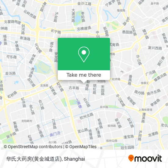华氏大药房(黄金城道店) map