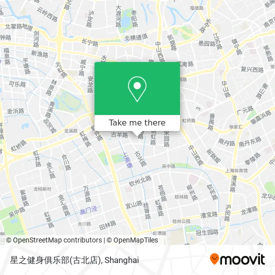 星之健身俱乐部(古北店) map