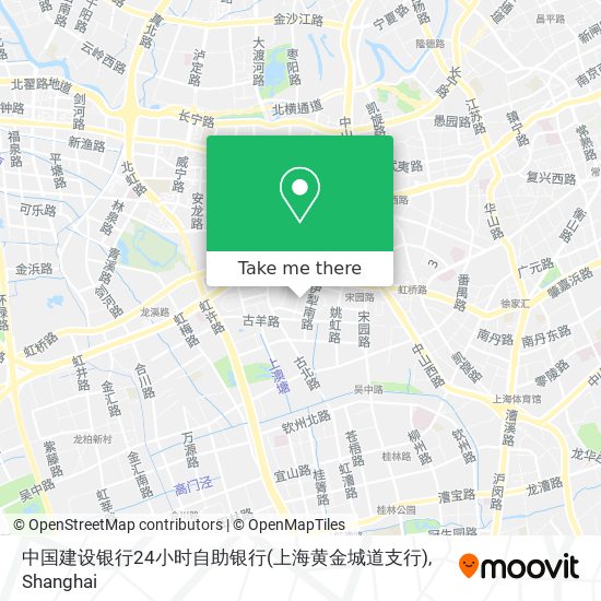 中国建设银行24小时自助银行(上海黄金城道支行) map