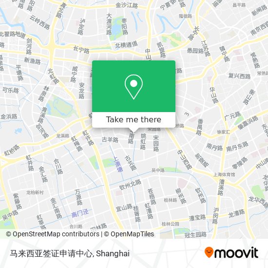 马来西亚签证申请中心 map