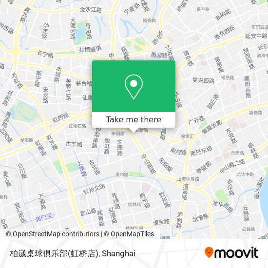 柏崴桌球俱乐部(虹桥店) map
