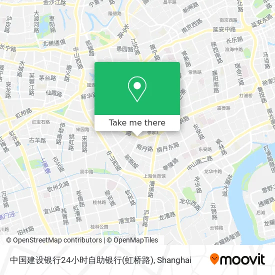中国建设银行24小时自助银行(虹桥路) map