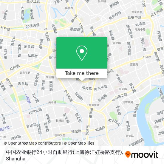 中国农业银行24小时自助银行(上海徐汇虹桥路支行) map