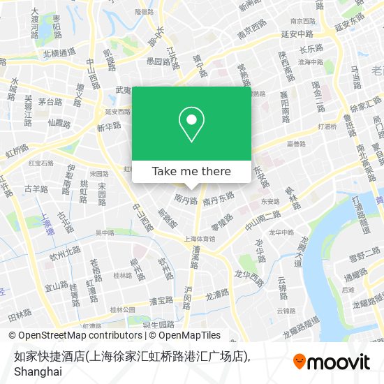 如家快捷酒店(上海徐家汇虹桥路港汇广场店) map