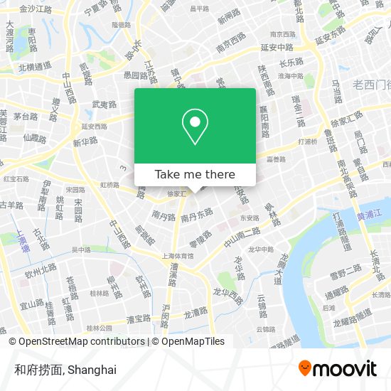 和府捞面 map