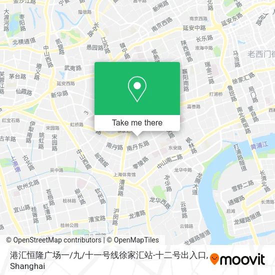 港汇恒隆广场一/九/十一号线徐家汇站-十二号出入口 map