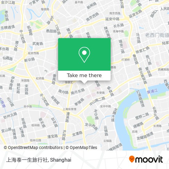 上海泰一生旅行社 map