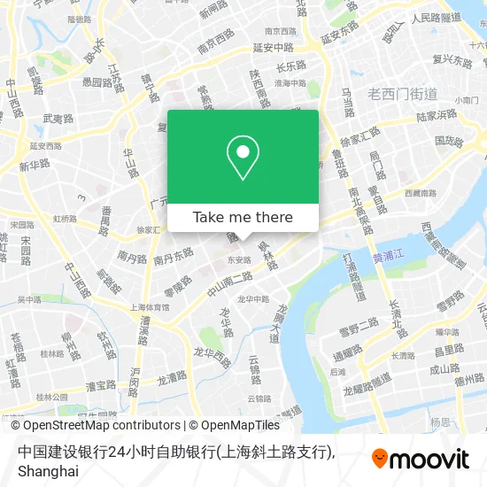 中国建设银行24小时自助银行(上海斜土路支行) map