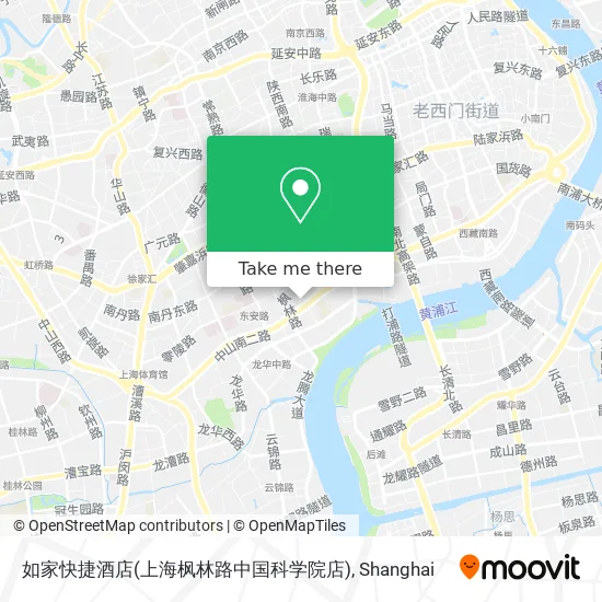 如家快捷酒店(上海枫林路中国科学院店) map