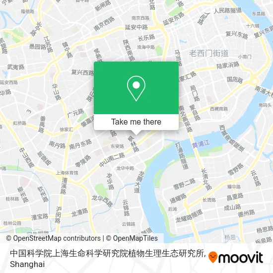 中国科学院上海生命科学研究院植物生理生态研究所 map