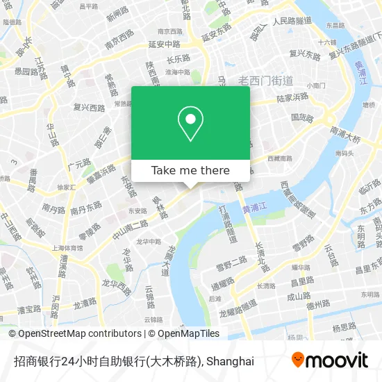 招商银行24小时自助银行(大木桥路) map