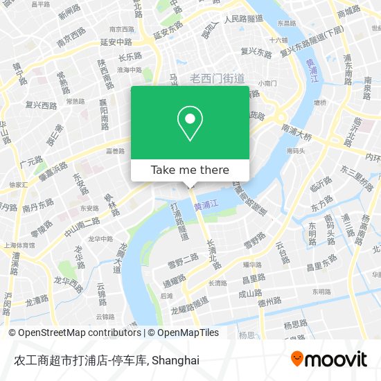 农工商超市打浦店-停车库 map