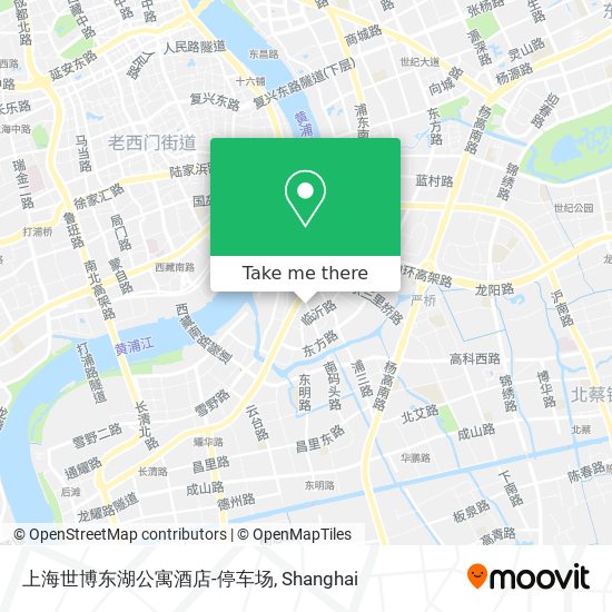 上海世博东湖公寓酒店-停车场 map