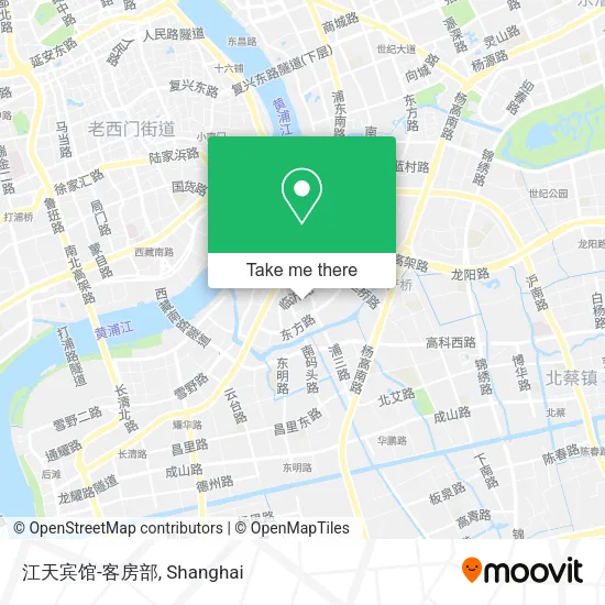 江天宾馆-客房部 map