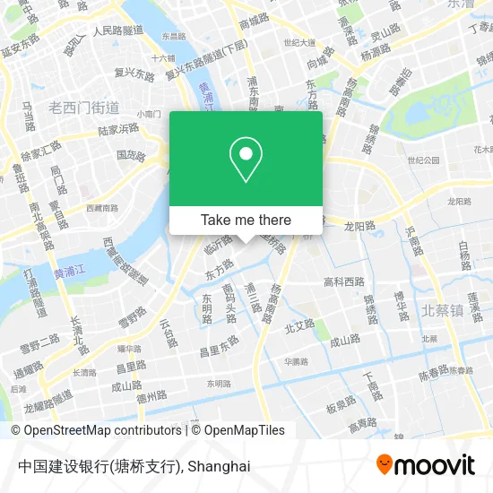 中国建设银行(塘桥支行) map