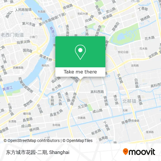 东方城市花园-二期 map