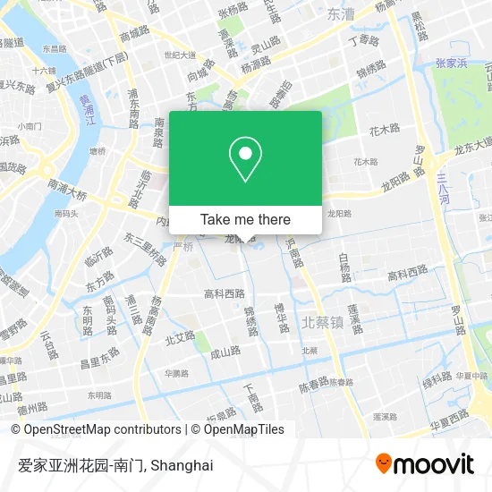爱家亚洲花园-南门 map