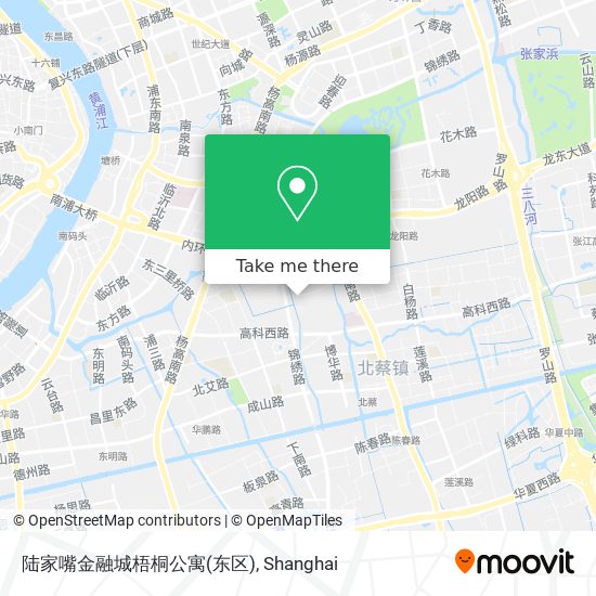 陆家嘴金融城梧桐公寓(东区) map
