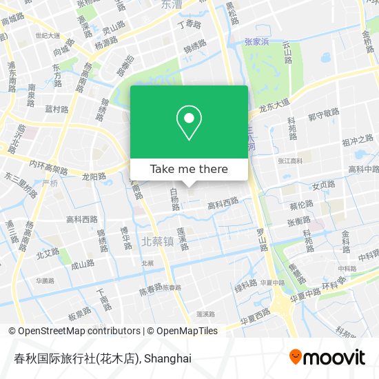 春秋国际旅行社(花木店) map