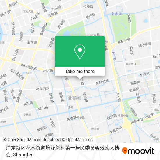 浦东新区花木街道培花新村第一居民委员会残疾人协会 map