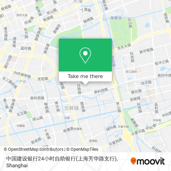 中国建设银行24小时自助银行(上海芳华路支行) map