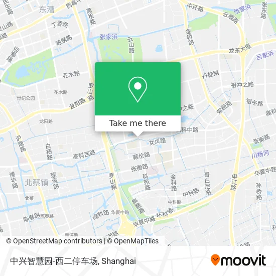中兴智慧园-西二停车场 map