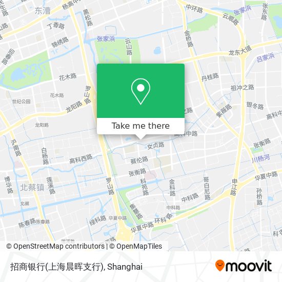 招商银行(上海晨晖支行) map