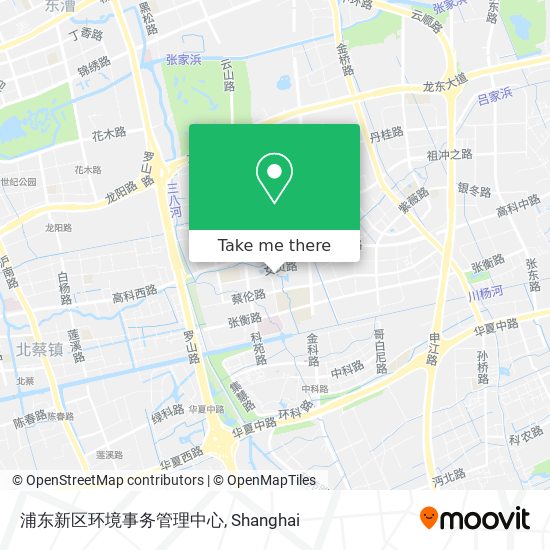 浦东新区环境事务管理中心 map